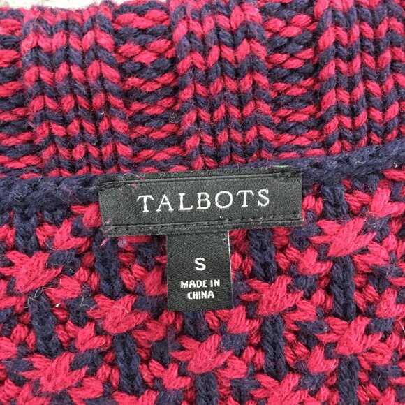 Talbots Open Front Cardigan Sweater Womens S Multicolor Wool Blend Long Sleeve - Picture 15 of 16